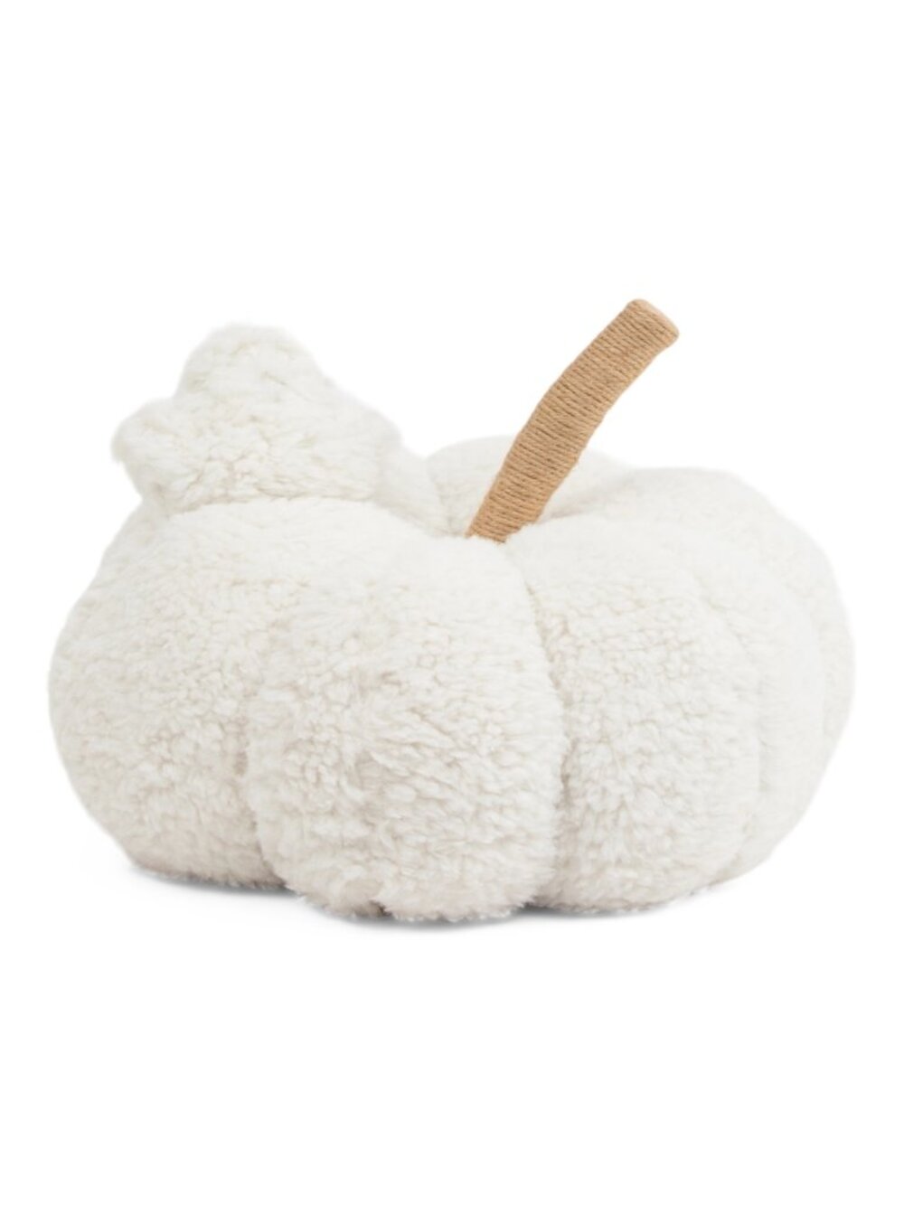 NWT - Cupcakes and Cashmere 7-inch Sherpa Decorative Pumpkin with Ghost - Ivory